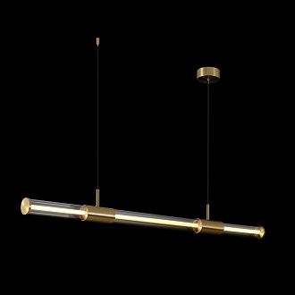 Светильник подвесной 120*210 см, 24W, 3000K Crystal Lux LINEUP SP24W LED BRASS