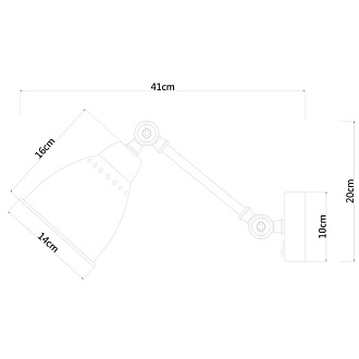 Бра ArteLamp A2054AP-1AB, античная бронза