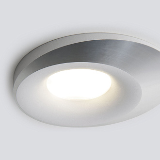 Встраиваемый точечный светильник 124 MR16 белый/серебро Elektrostandard