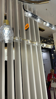 Подвесной светильник 7*36*120 см, 2*G9 Lumion TORONTO 6561/2 черный, прозрачный