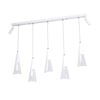 Подвесной светильник 99*20*85 см, LED 30W, 3000 / 6000K, Белый LED4U L7105-7 WТ