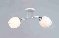 Люстра L500 x W150 x H240, мм, 2*40W (80W), WT+CR (Белый+Хром) Rilon 3552/2 WT+CR