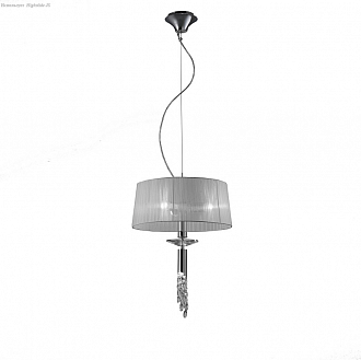 Светильник подвесной диаметр 46 см Mantra Tiffany Cromo 3858 хром