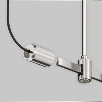 Комплектующие для трековой системы  TRA154C-SB1-PT 4,5*3,5*- см, *Maytoni technical Accessories for tracks Flarity TRA154C-SB1-PT, Платина