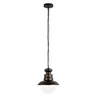 Уличный подвесной светильник 21 см, Loft IT Piemonte 100022P, коричневый