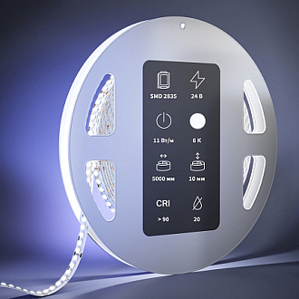 Светодиодная лента Ultra 24В 2835 11Вт/м 3000К 5м IP20 201049 Maytoni  Led Strip, цена за метр, отгружается по  5 м