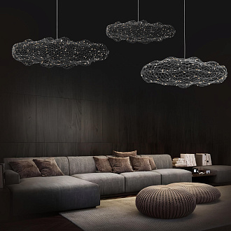 Подвесной светильник 35*28 см, LED 3000K LOFT IT Cloud 10247/350 Silver серебро