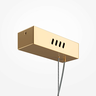 Линейный светильник 7*7*130 см, LED, 3000К, Maytoni Loom MOD258PL-L20BS3K латунный