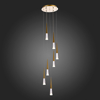 Люстра подвесная 40 см, 21W 3000K ST LUCE SOLLEN SL6111.203.07 Золотистый