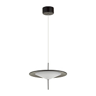 Светодиодный светильник 38 см, 16W, 3000K, Odeon Light Steka 5012/16L, черный