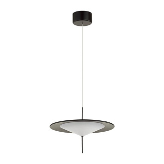 Светодиодный светильник 38 см, 16W, 3000K, Odeon Light Steka 5012/16L, черный
