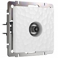 W1283001 ТВ-розетка оконечная, hammer белый Werkel, 4690389163067