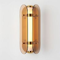 Бра LURE Янтарный 12*12*33 см, 1*LED*20W, ImperiumLoft LURE01, Латунь