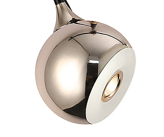 Подвес Тимо 12 см, 8W, 4000K, Kink Light 07529-1A,33, черный-золото, с механизмом регулировки высоты
