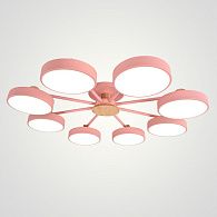Потолочная люстра MOVE 8 Pink 98*98*18 см, 8*LED*12W, 3000, 4000, 5000K, ImperiumLoft MOVE_01, Розовый
