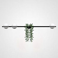 Бра PALMA Wall lamp 3 шара + 1 вазон горизонтальная 195*25*22 см, 6*LED*4.6W, 4000K, ImperiumLoft 22.93726, Серый