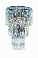 Бра 200*300*370, 4*E14, 40W NewRgy Cristallo W2785R/4A CHROME+CLEAR, Хром+Прозрачный