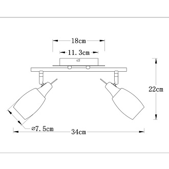 Спот A4590AP-2SS Arte Lamp, серебро матовое
