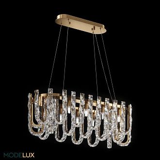 Подвесная люстра 32*80*70/140 см, 12xG9 MODELUX ML.6621.12 BS латунь