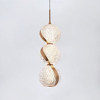 Подвесной светильник 10*10*200 см, LED 15W, 4000K, Золото MODESTYLE MS.89120.1
