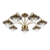 Люстра потолочная 84 см,  EVOLUCE GARONNI SLE110102-07 Античная бронза