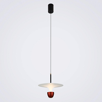 Подвесной светильник 29*8*130 см, LED 10W, 4200K, Черный LED4U L8755-1 BR