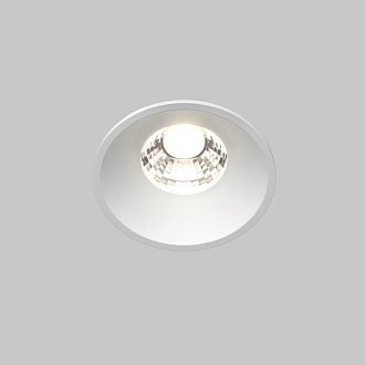 Встраиваемый светильник 6*6*5,3 см, LED, 7W, 4000К, Maytoni Technical ROUND DL058-7W4K-W белый