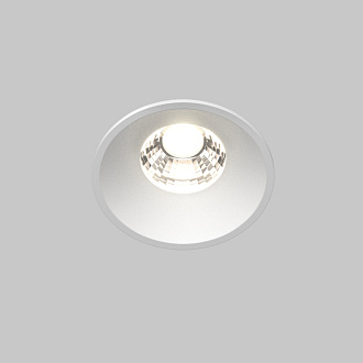 Встраиваемый светильник 6*6*5,3 см, LED, 7W, 4000К, Maytoni Technical ROUND DL058-7W4K-W белый, вр 5,4 см