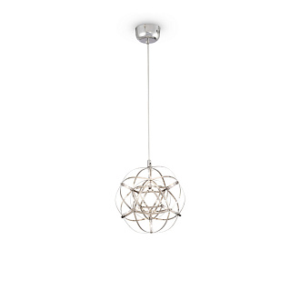 Подвесной светодиодный светильник 25 см Freya Amber FR5099PL-L6CH, 8W LED, 3000K, хром