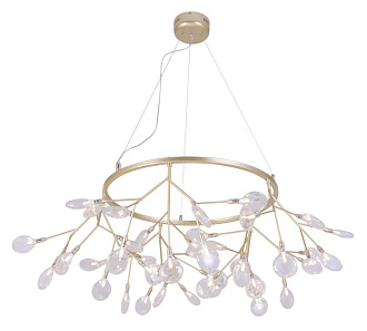 Светильник подвесной 105 см, Crystal Lux EVITA SP45 D GOLD/TRANSPARENT Золотой