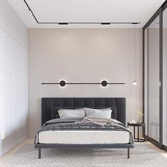 Светильник на шине 23*2,6*3,6 см, LED * 9W, 3000K, Denkirs Air Linear DK5300-BK, черный