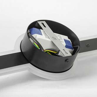 Бра настенное 13*63 см, 1*LED*12W 4000K Lussole Bridgeport LSP-0923 черный