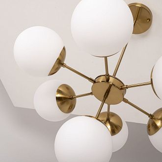 Подвесной светильник Copper Light Chandelier 7 80*80*48 см, 7*E14*40W, ImperiumLoft 40.1492, Золотистый
