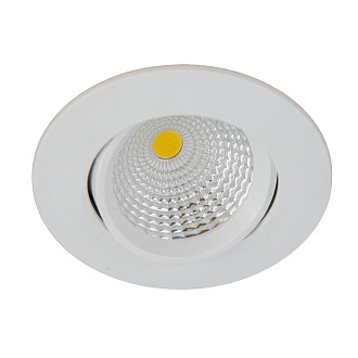 Встраиваемый светильник 10 см, 7W, 3000К, Citilux CLD0057W Каппа, белый