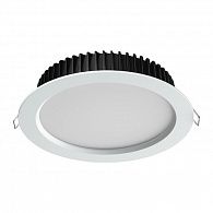 Встраиваемый светильник 17 см, 20W, 4000К, Novotech Drum 358306, белый (драйвер в комплект не ходит), вр 15 см