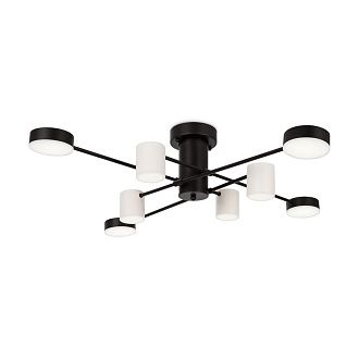 Светильник 92,6*92,4*22-22 см, *LED*40W, Freya  FR6048CL-L8B, Черный