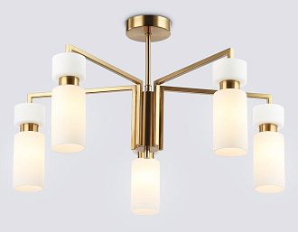 Люстра на штанге **18-35 см, 5*E14*40W, K, Ambrella Light High Light LH56124, латунь