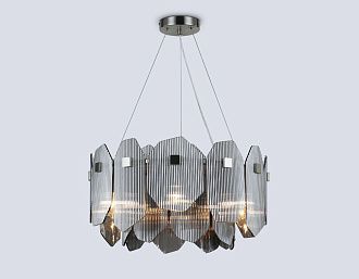 Подвесной светильник **27- см, 6*E14*40W, K, Ambrella Light High Light LH31201, сатин никель