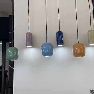 Подвес 7,6*7,6*120 см, 1 GU10*4W, Odeon Light Ovali, черный 5053/1