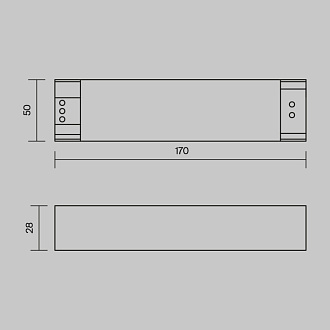 Блок питания для магнитных систем 100Вт, 48V, IP20 Maytoni Power Supply Magnetic PSL005-100W-48V-IP20