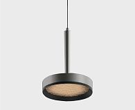 Подвесной светильник (без основания) 13 см, 10W, 3000K, Italline IT02-025 dark silver 3000K, темно-серебристый