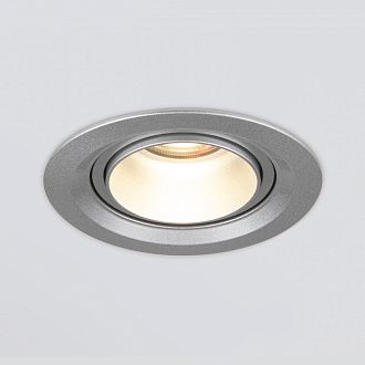 Встраиваемый светодиодный светильник с регулировкой угла освещения 9920 LED 15W 4200K серебро Elektrostandard