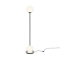 Торшер 28*28*-140 см, *LED*20W, 3000K, Maytoni Twins MOD427FL-L20B3K, Черный и Хром