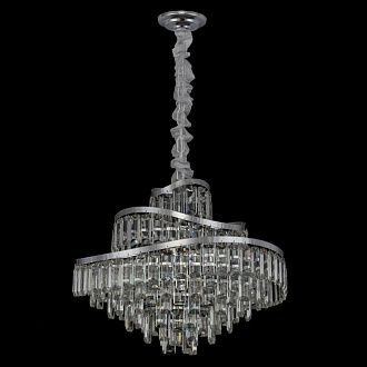 Люстра хрустальная подвесная Citilux NAIAD CL315161, диаметр 55 см, Хром