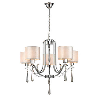 Подвесная люстра  60*100 см, 5*E27 хром Vele Luce Platonico VL1623L05