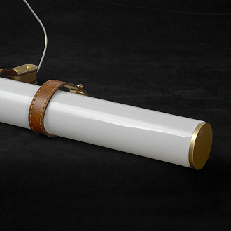 Линейно-подвесной светильник 100*7*30/120 см, 1*LED*38W 4000K Lussole Clinch LSP-7262 матовое золото
