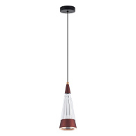 Подвесной светильник 8*8*140 см, LED 12W, 4000K, Коричневый LED4U L7121-1 BR