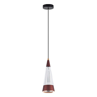 Подвесной светильник 8*8*140 см, LED 12W, 4000K, Коричневый LED4U L7121-1 BR