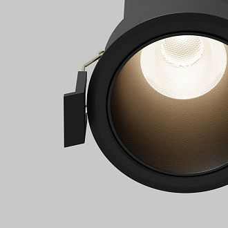 Встраиваемый светильник DL116-10W-4K-B **-9,7 см, *LED*10W, 4000K, Maytoni technical Dip DL116-10W-4K-B, Черный, вр 6 см