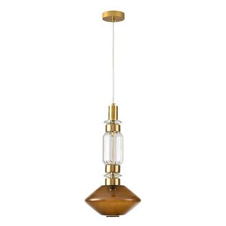 Подвесной светильник 25 см, 10W, 3000K, Arte Lamp Fiorato A2442SP-11PB, латунь
